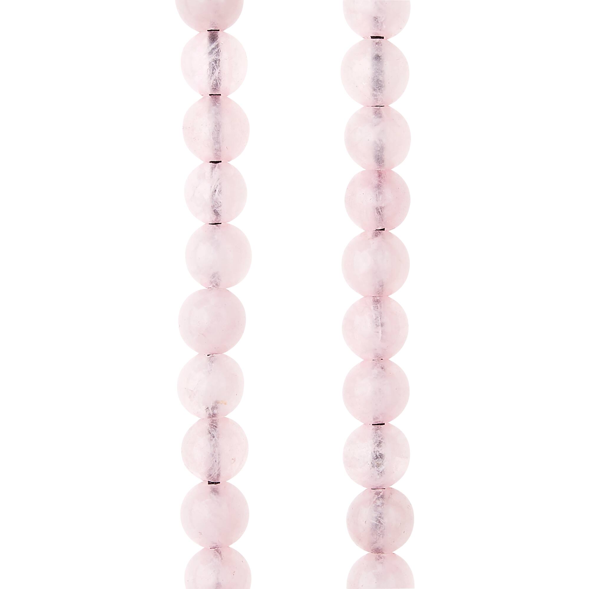 Rose Quartz Round Beads, 8mm by Bead Landing™